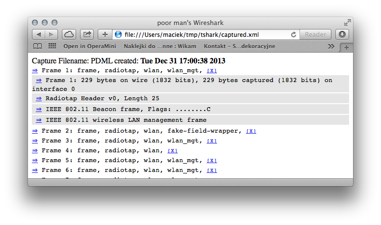 open wireshark command line in mac
